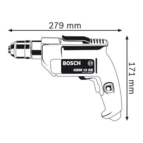 Дрель профессиональная Bosch GBM 10 RE Превью 1