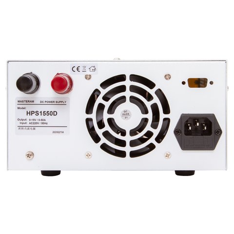 Лабораторный блок питания Masteram HPS1550D Превью 3