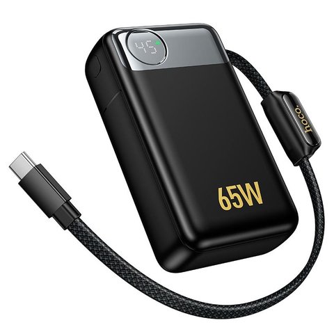 Power bank Hoco Q53, 12000 мАг, 65 Вт, чорний, Quick Charge, Power Delivery (PD), #694007672597 Прев'ю 1