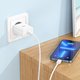 Mains Charger Hoco C104A, (20 W, Power Delivery (PD), white, with cable USB type C to Lightning for Apple, 1 output) #6931474782908 Preview 3