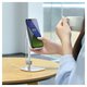 Holder Baseus Literary Youth Desktop Bracket, (silver, desktop, metal, with wireless charger) #SUWY-D0S Preview 3