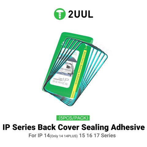 Adhesivo para panel trasero de carcasa (cinta doble faz) 2UUL BA15P puede usarse con Apple iPhone 15 Pro, 5 uds., adhesive Vista previa  1