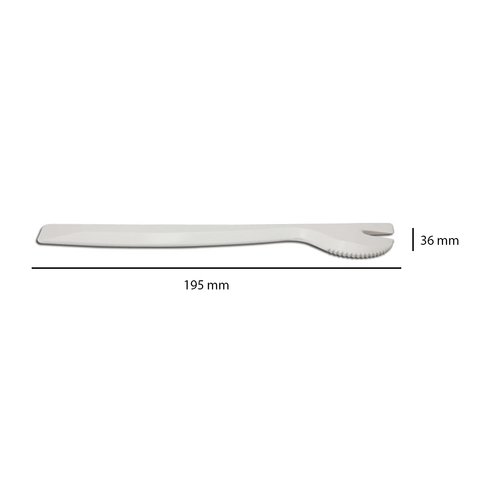 Инструмент для снятия обшивки с плоской "U" вилкой с острым краем (полиуретан, 195×36 мм) Превью 1