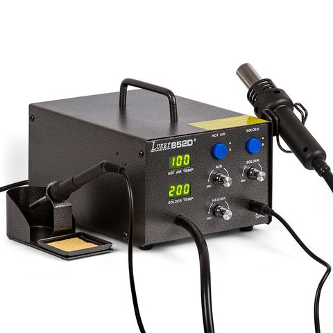 Hot Air Soldering Station Lukey 852D+ with Soldering Iron Preview 1