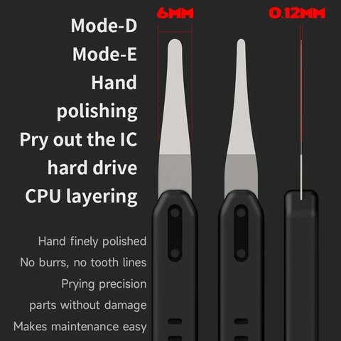 Knife Set Mechanic Quick Edge 7, (for removing glue, for ICs, 5 in 1) Preview 3