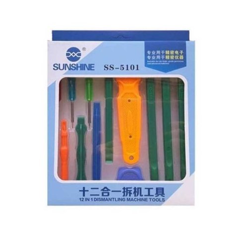 Juego de herramientas para reparación de dispositivos móviles Sunshine SS-5101, 12 in 1 Vista previa  1