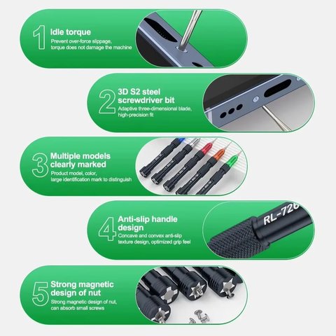 Destorillador de estrella RELIFE RL-726 3D/+1.5, Phillips Vista previa  6