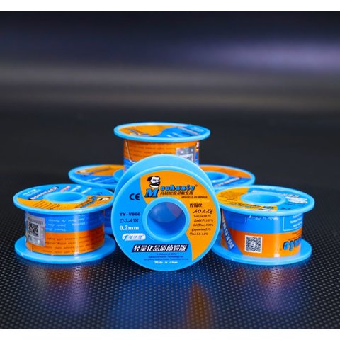 Припій Mechanic TY-V866, Sn 63% , Pb 37%, флюс 1-3%, 0,8 мм, 40 г Прев'ю 1