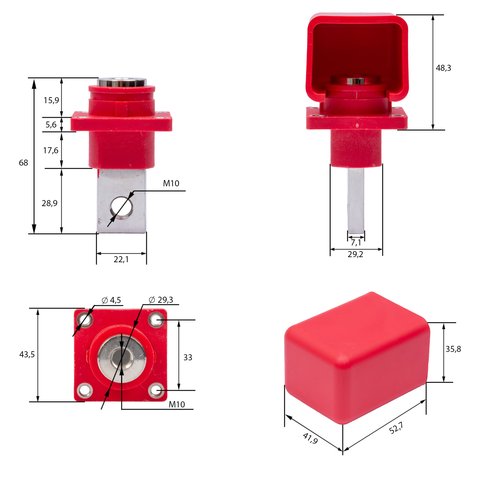 Клема силова, 400 А, комплект Прев'ю 1