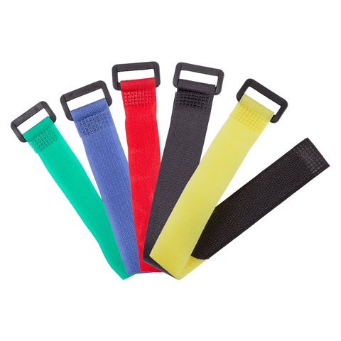 Органайзер для кабеля, чорний, 20 мм, 30 см, багаторазова стрічка-липучка Прев'ю 4