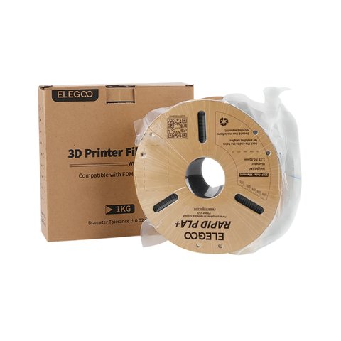 Филамент для 3D-принтера ELEGOO RAPID PLA+, черный (black), 10 кг Превью 3