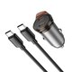 Автомобильное зарядное устройство Hoco NZ16B, черное, Power Delivery (PD), c кабелем USB тип-C к USB тип-C, 45 Вт, 2 порта, 12-24 B, #6942007644792 Превью 4