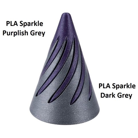 Филамент для 3D-принтера ELEGOO PLA Sparkle Dark Grey, 1 кг Превью 1