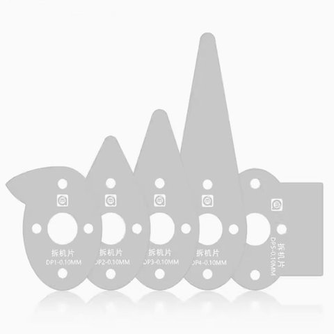 Інструмент для підняття дисплея/тачскріна Amaoe DP2, металева лопатка , 5 шт. Прев'ю 1