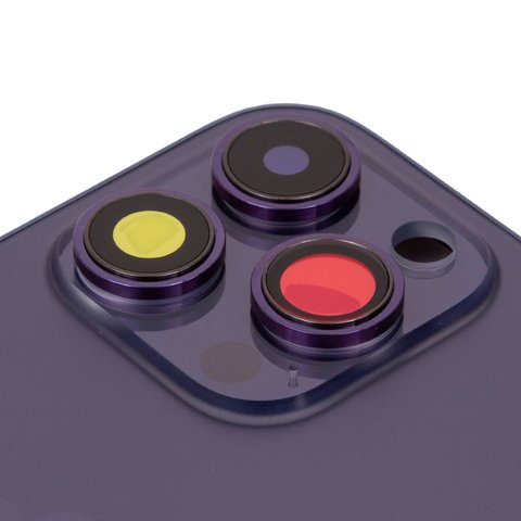 Корпус для iPhone 14 Pro, фиолетовый, с держателем SIM-карты, с боковыми кнопками, Original (PRC), EU Version, deep purple Превью 1