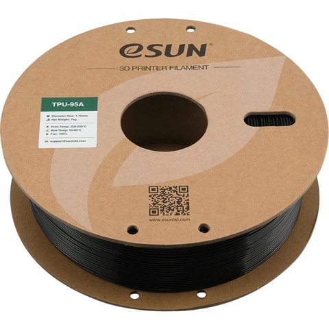 Филамент для 3D-принтера eSUN TPU-95A Black, 1 кг Превью 2