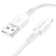 USB кабель Borofone BX80, USB тип-A, Lightning, 100 см, 2,4 А, белый, #6974443385199 Превью 1