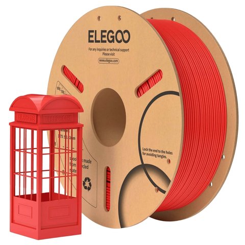 Філамент для 3D-принтера ELEGOO PLA Red, 1 кг Прев'ю 1